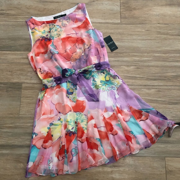 NWT Lauren Ralph Lauren Dress - Picture 2 of 11
